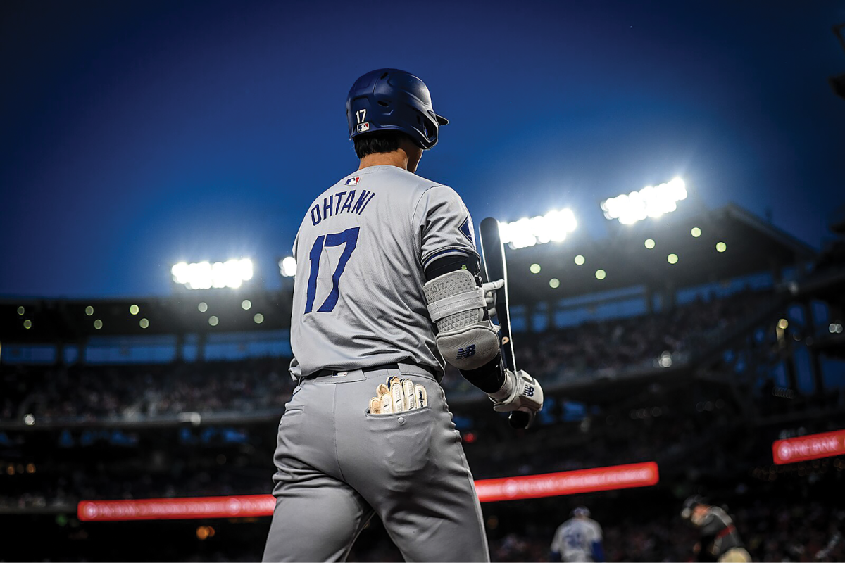 Shohei Ohtani during the Dodgers vs. Nationals game in April 2024. Image via Wikimedia Commons.